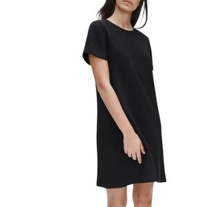 Eileen Fisher Black Textured Dress
